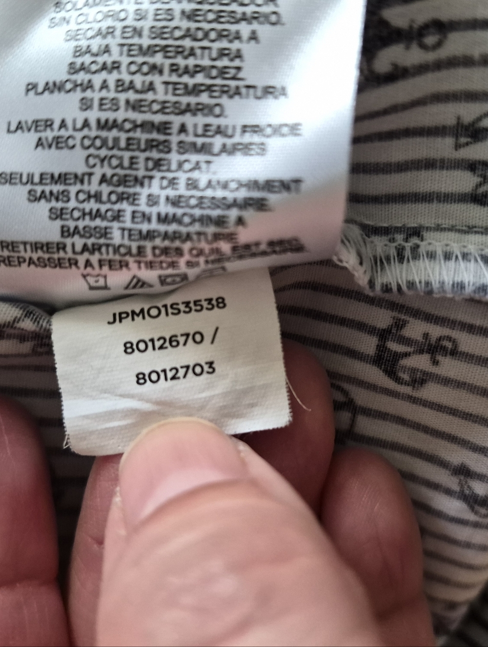 Jones New York Signature Blouse Women's XL Blue White Nautic Anchor Print Henle - Picture 11 of 12